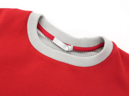【新品】ヒールクリーク Heal Creak プルオーバーニット
 レッド×ライトグレー【サイズ50】【RED】【S/S】【状態ランクN】【メンズ】 EPD