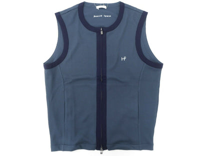 [New] Heal Creak Polyester Waffle Zip-up Vest Navy [Size 48] [NVY] [S/S] [Condition Rank N] [Men&