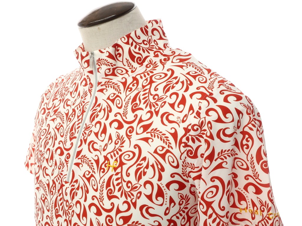 【新品】ヒールクリーク Heal Creak 半袖ポロシャツ
 レッド×ホワイト【サイズ50】【RED】【S/S】【状態ランクN】【メンズ】 EPD