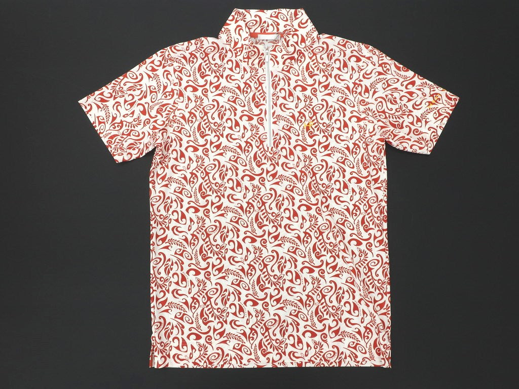 【新品】ヒールクリーク Heal Creak 半袖ポロシャツ
 レッド×ホワイト【サイズ50】【RED】【S/S】【状態ランクN】【メンズ】 EPD