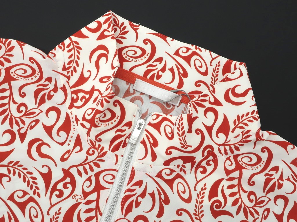 【新品】ヒールクリーク Heal Creak 半袖ポロシャツ
 レッド×ホワイト【サイズ50】【RED】【S/S】【状態ランクN】【メンズ】 EPD