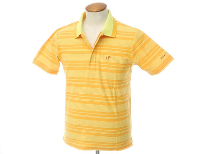 【新品】ヒールクリーク Heal Creak 半袖ポロシャツ
 オレンジ×イエロー【サイズ48】【YEL】【S/S】【状態ランクN】【メンズ】 EPD