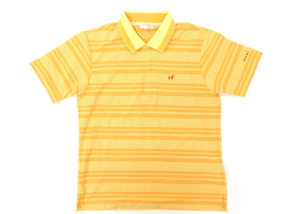【新品】ヒールクリーク Heal Creak 半袖ポロシャツ
 オレンジ×イエロー【サイズ48】【YEL】【S/S】【状態ランクN】【メンズ】 EPD