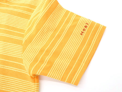 【新品】ヒールクリーク Heal Creak 半袖ポロシャツ
 オレンジ×イエロー【サイズ48】【YEL】【S/S】【状態ランクN】【メンズ】 EPD