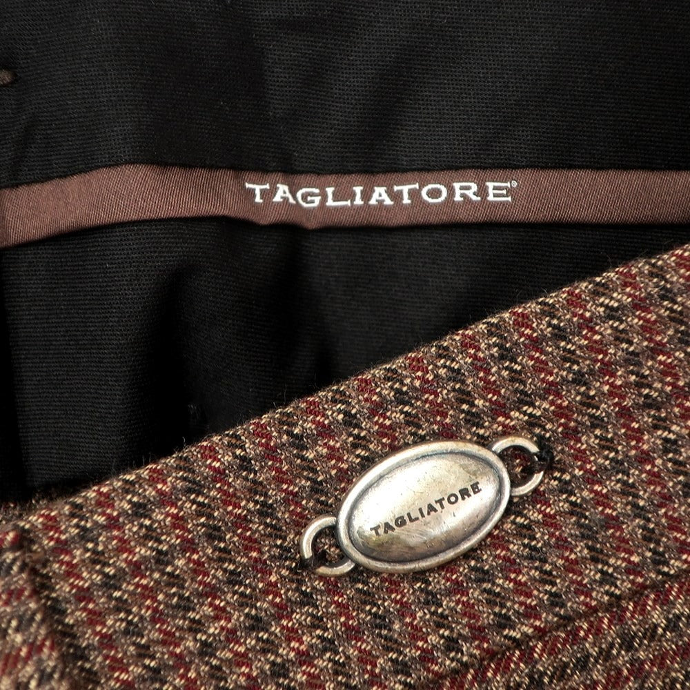 【新品】タリアトーレ TAGLIATORE TAG11  カジュアルスラックスパンツ
 ブラウンxバーガンディ【サイズ46】【BRW】【A/W】【状態ランクN】【メンズ】
【779096】 DPD