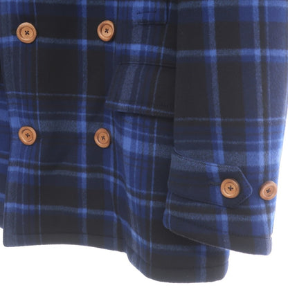 [New] Belvest Wool Check Peacoat Blue x Black [Size 48] [BLU] [A/W] [Condition Rank N] [Men&