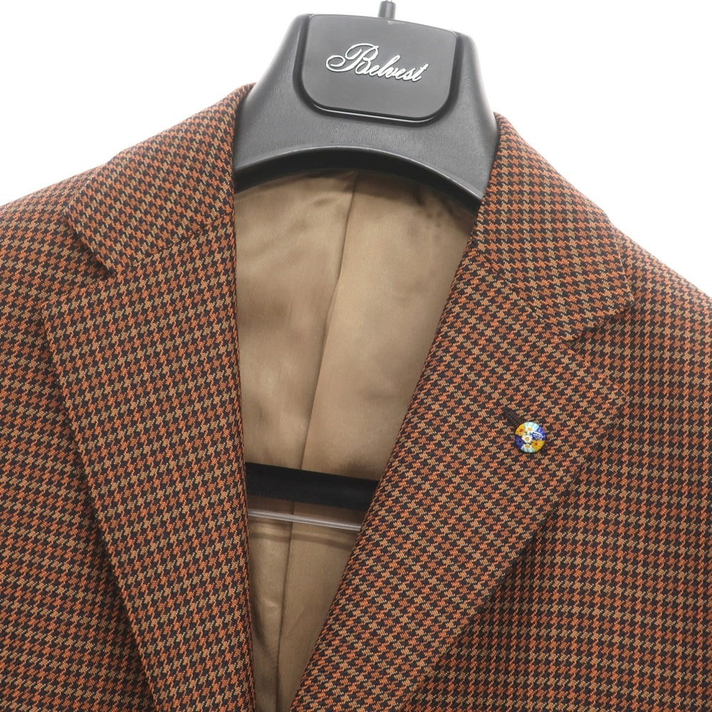 【新品】ベルベスト Belvest 3つボタンスーツ
 ブラウン×ブラック【サイズ46】【BRW】【A/W】【状態ランクN】【メンズ】
【778973】 CPD