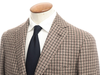 【新品】ベルベスト Belvest カジュアルジャケット
 ベージュ×ブラウン【サイズ48（8R）】【BEI】【A/W】【状態ランクN】【メンズ】 DPD