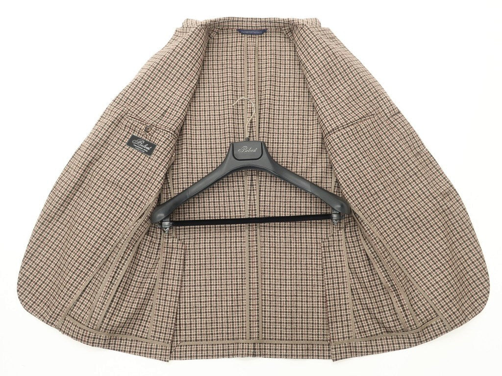 【新品】ベルベスト Belvest カジュアルジャケット
 ベージュ×ブラウン【サイズ48（8R）】【BEI】【A/W】【状態ランクN】【メンズ】 DPD