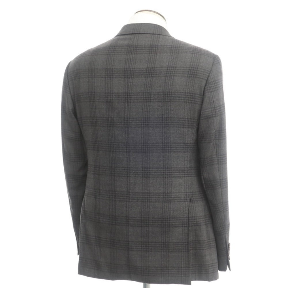 [Used] Armani Collezioni G LINE wool check 2B tailored jacket, grey [Size 40] [GRY] [A/W] [Condition Rank B] ​​[Men&