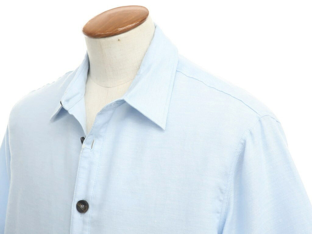 【新品アウトレット】ラブラム ロンドン LABRUM LONDON カジュアルシャツ
 ライトブルー【サイズM】【BLU】【S/S】【状態ランクN-】【メンズ】 EPD