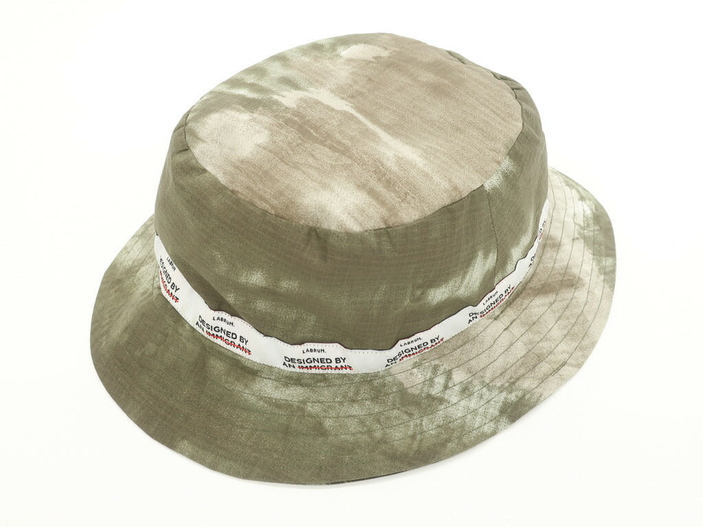 【新品】ラブラム ロンドン LABRUM LONDON 半袖シャツ
 オリーブ×ブラウン系【サイズM位】【GRN】【S/S】【状態ランクN】【メンズ】 EPD