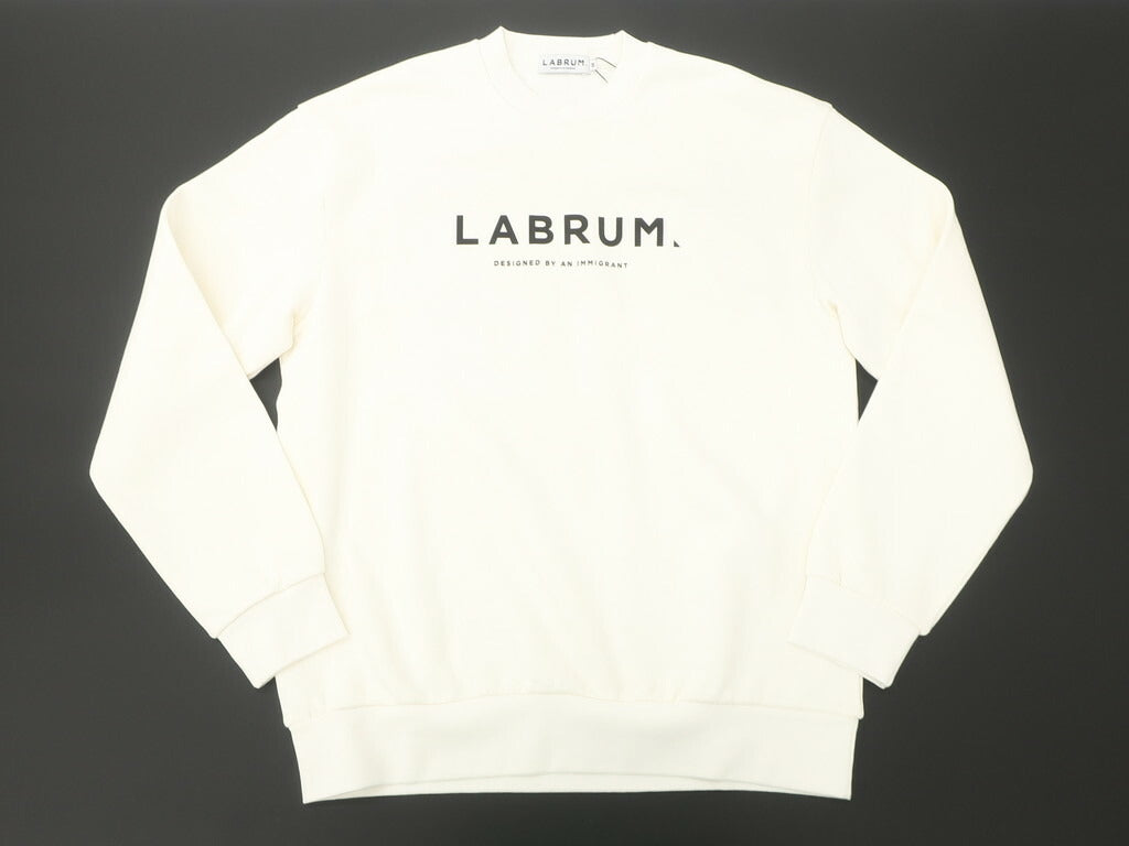 【新品アウトレット】ラブラム ロンドン LABRUM LONDON スウェット
 オフホワイト【サイズM】【WHT】【A/W】【状態ランクN-】【メンズ】 EPD