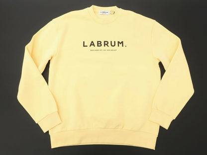 【新品アウトレット】ラブラム ロンドン LABRUM LONDON スウェット
 イエロー【サイズM】【YEL】【A/W】【状態ランクN-】【メンズ】 EPD