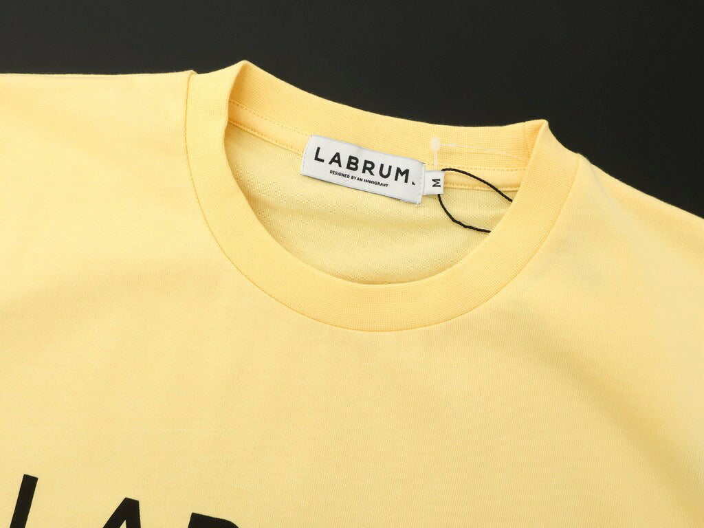 【新品】ラブラム ロンドン LABRUM LONDON 半袖Ｔシャツ
 イエロー【サイズM】【YEL】【S/S】【状態ランクN】【メンズ】 EPD