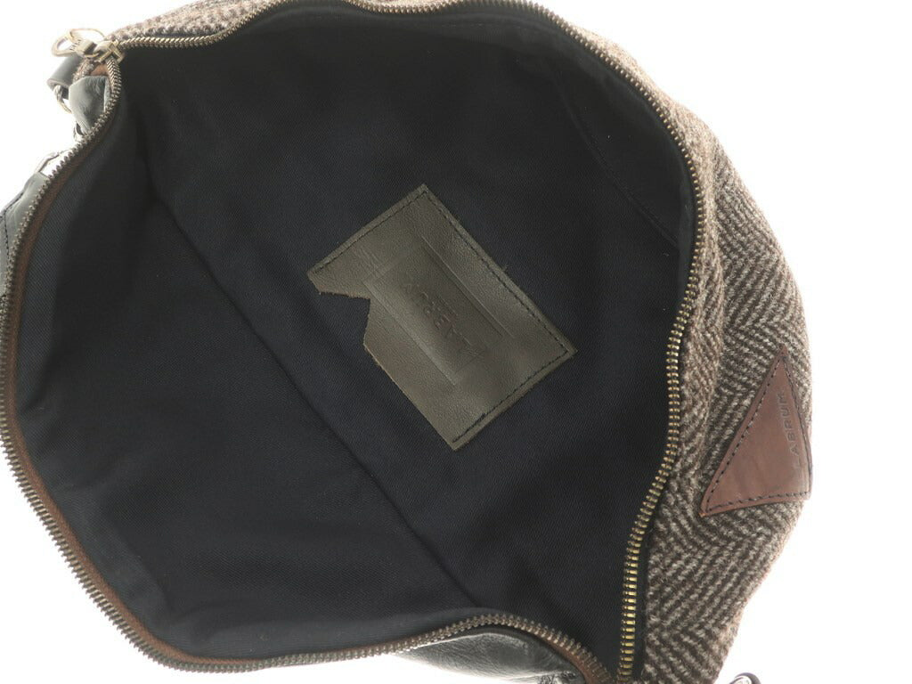 [New] LABRUM LONDON shoulder bag
 Dark brown x black x navy [W36.5xH18xD (measured at top) 10.5] [BRW] [A/W] [Condition rank N] [Men&