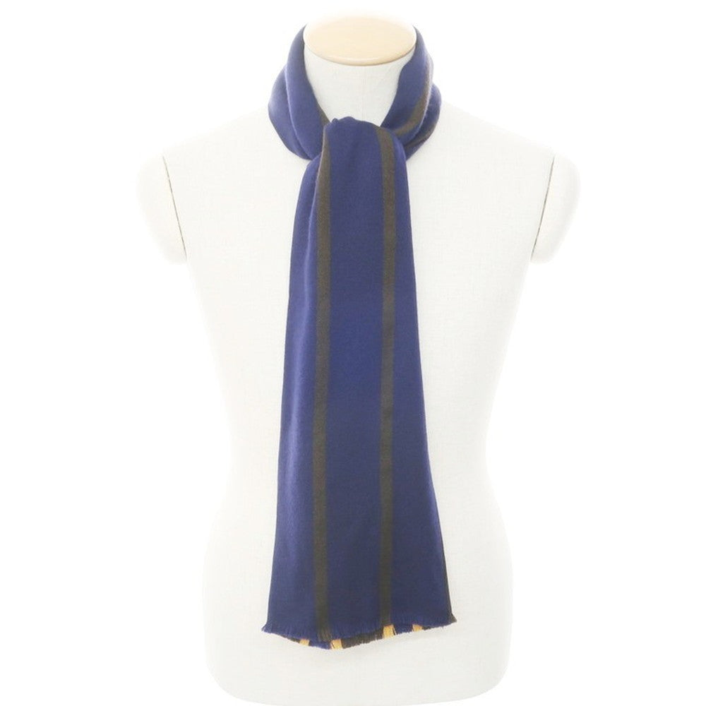 [New outlet] GIERRE scarf
 Brown x Navy [BRW] [A/W] [Condition Rank N-] [Men&