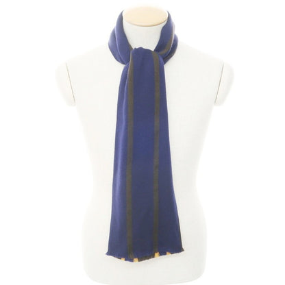 [New outlet] GIERRE scarf
 Brown x Navy [BRW] [A/W] [Condition Rank N-] [Men&