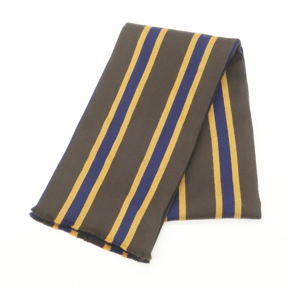 [New outlet] GIERRE scarf
 Brown x Navy [BRW] [A/W] [Condition Rank N-] [Men&