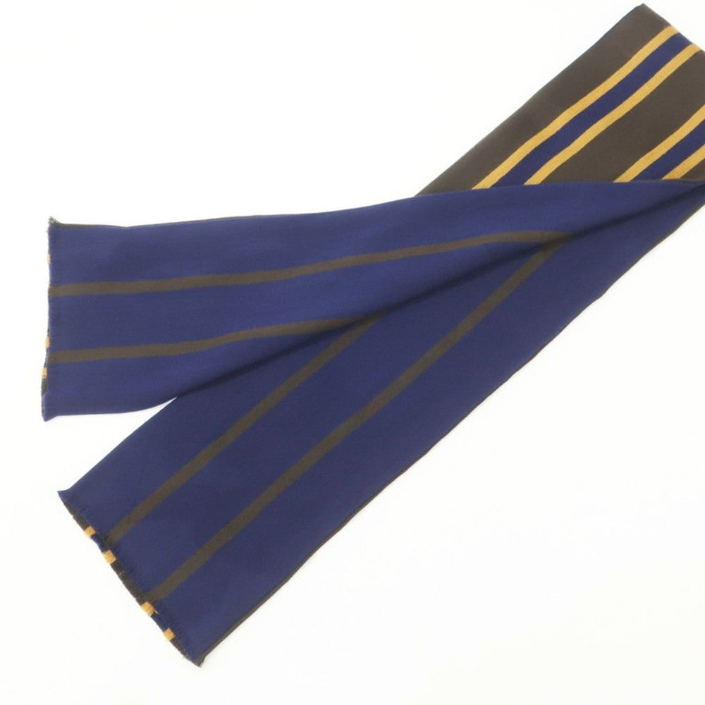 [New outlet] GIERRE scarf
 Brown x Navy [BRW] [A/W] [Condition Rank N-] [Men&