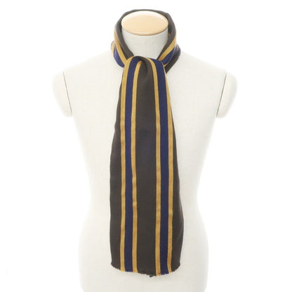 [New outlet] GIERRE scarf
 Brown x Navy [BRW] [A/W] [Condition Rank N-] [Men&