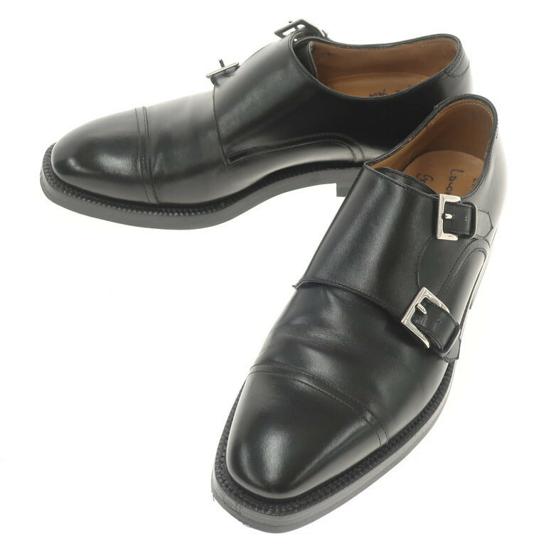 [Used] Enzo Bonafe Calfskin Double Monk Dress Shoes Black [6] [Condition Rank B] ​​[Men&