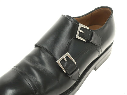 [Used] Enzo Bonafe Calfskin Double Monk Dress Shoes Black [6] [Condition Rank B] ​​[Men&