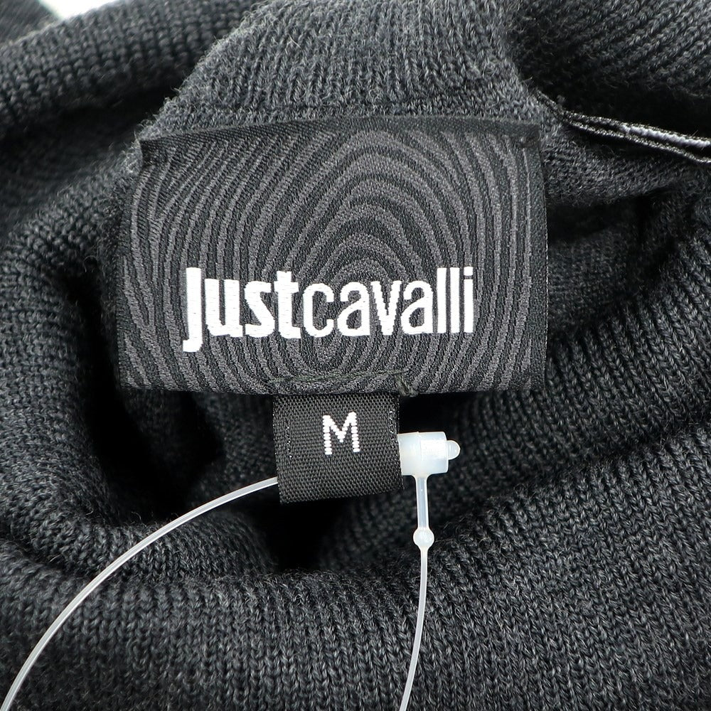 【中古】ジャストカヴァリ Just Cavalli プルオーバーニット
 ダークグレー【サイズM】【GRY】【A/W】【状態ランクB】【メンズ】
【779080】 CPD