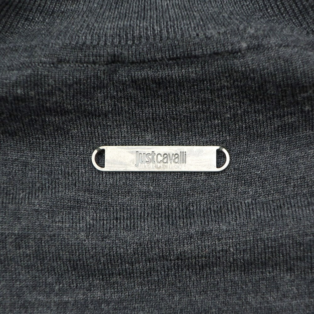 【中古】ジャストカヴァリ Just Cavalli プルオーバーニット
 ダークグレー【サイズM】【GRY】【A/W】【状態ランクB】【メンズ】
【779080】 CPD