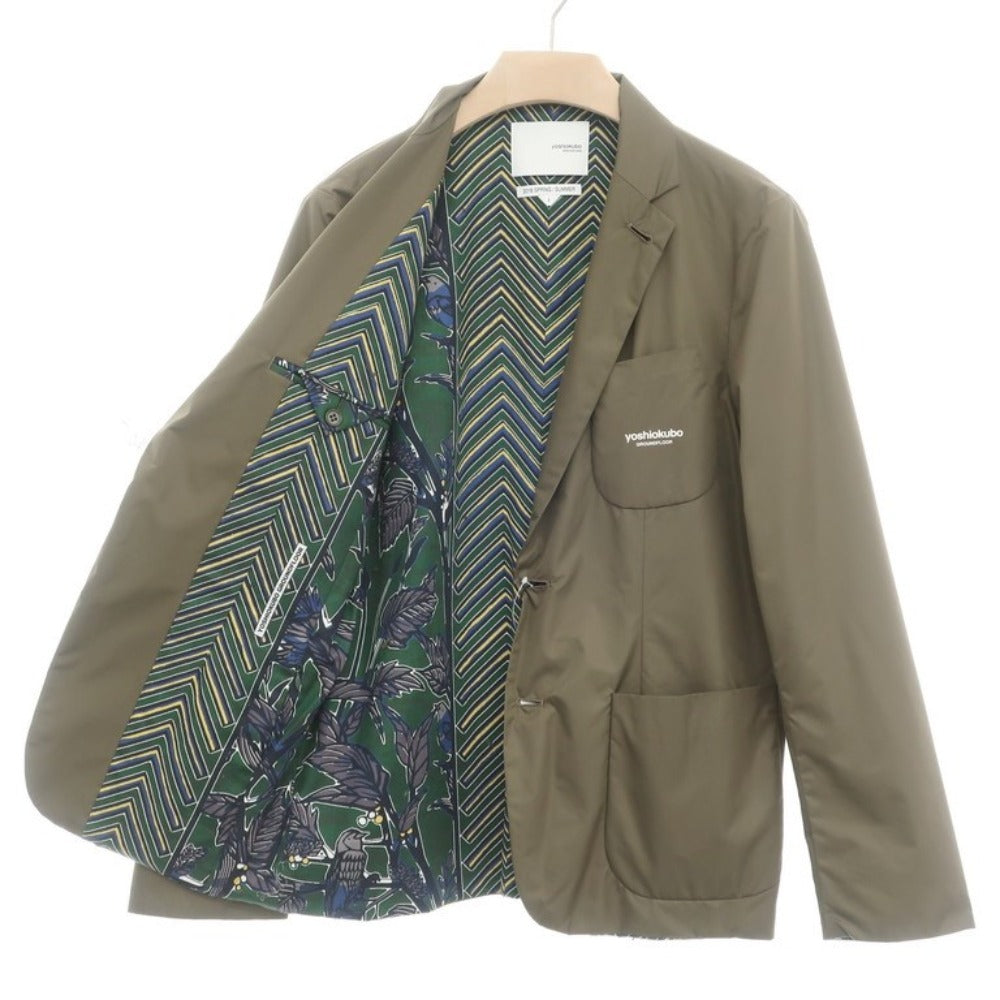 [Unused] Yoshio Kubo Polyester 2B Casual Jacket Olive [Size 2] [GRN] [S/S] [Condition Rank S] [Men&