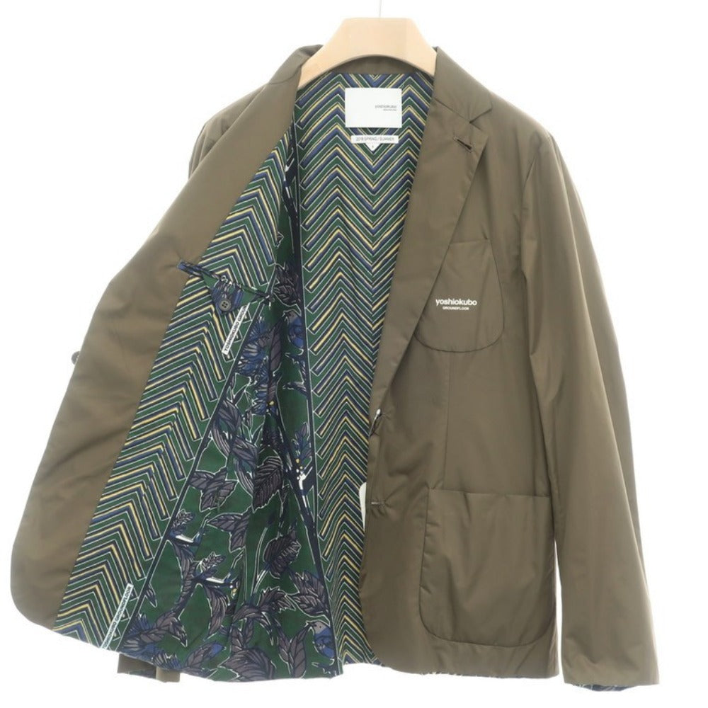 [Unused] Yoshio Kubo Polyester 2B Casual Jacket Olive [Size 3] [GRN] [S/S] [Condition Rank S] [Men&