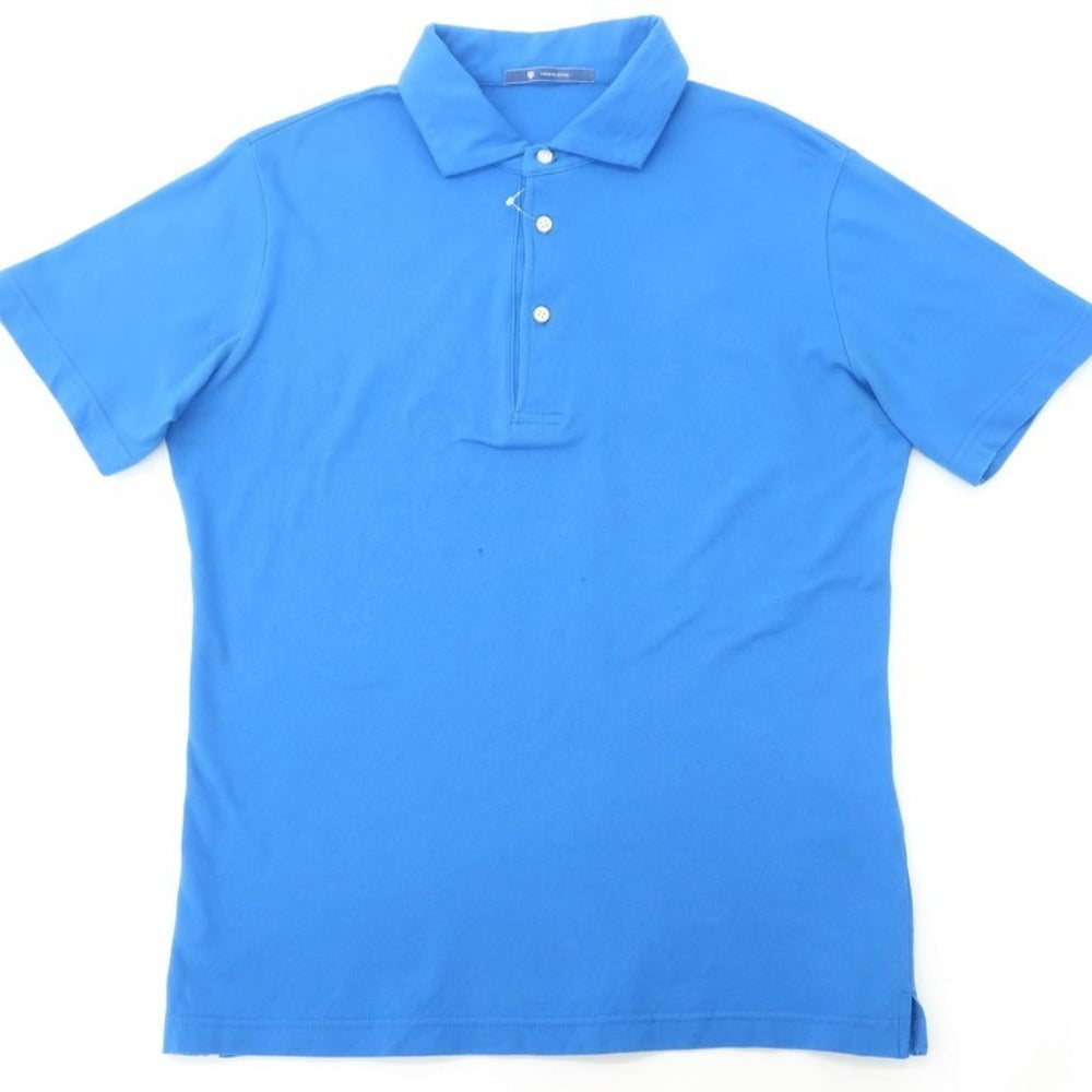 【中古】トレンタオット TRENTA OTTO 半袖ポロシャツ
 ブルー【サイズ46】【BLU】【S/S】【状態ランクD】【メンズ】 EPD