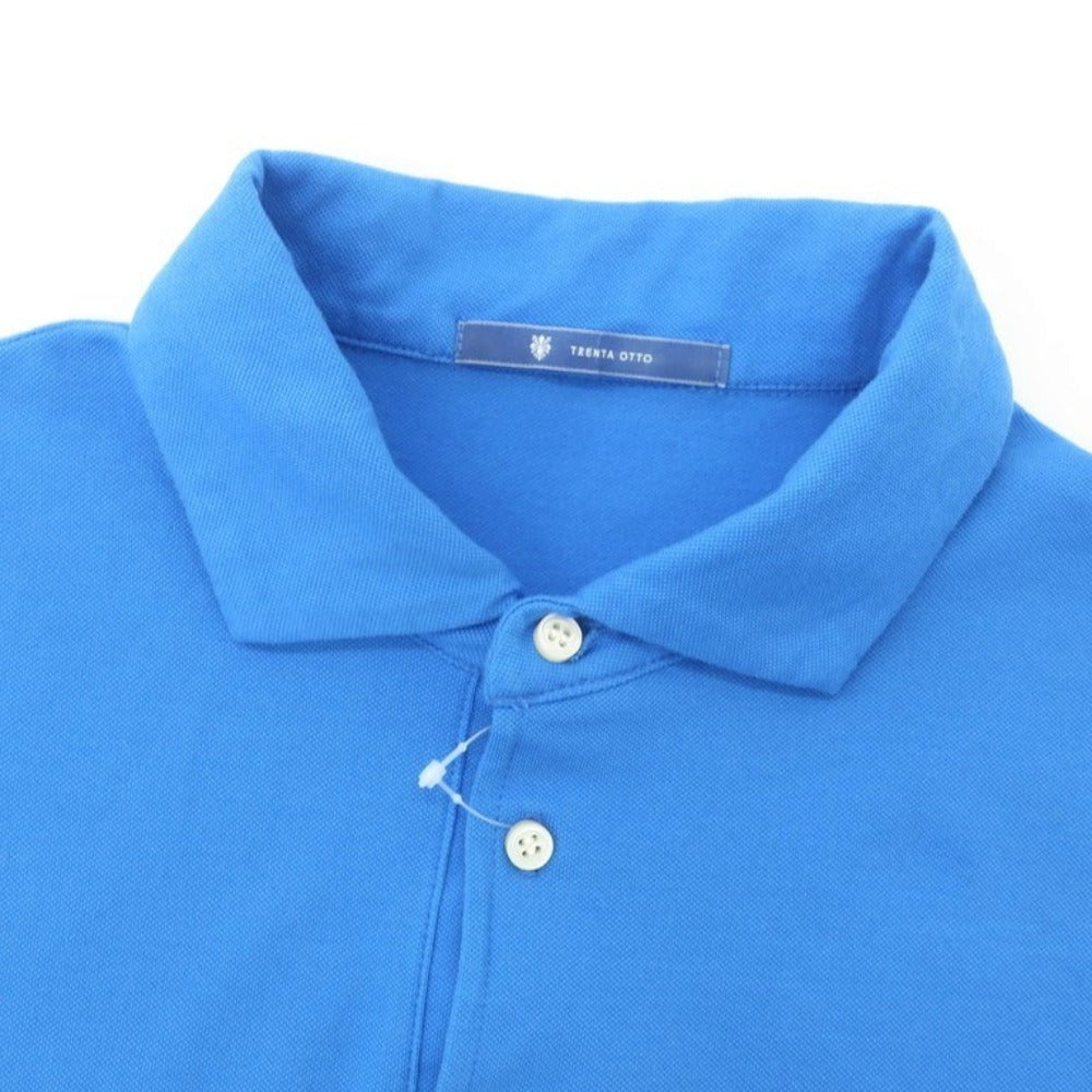 【中古】トレンタオット TRENTA OTTO 半袖ポロシャツ
 ブルー【サイズ46】【BLU】【S/S】【状態ランクD】【メンズ】 EPD