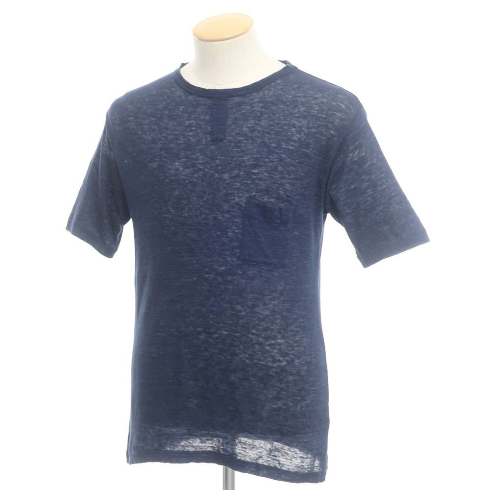 [Used] Nigel Cabourn short-sleeved T-shirt, navy [size 44] [NVY] [S/S] [Condition rank B] ​​[Men&