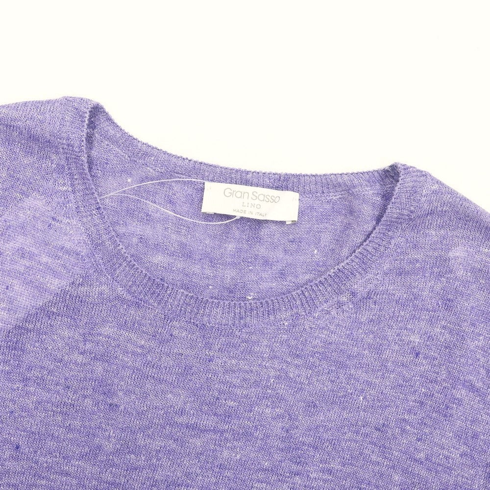[Used] GRAN SASSO pullover knit
 Purple [Size 44] [PUP] [S/S] [Condition Rank B] ​​[Men&
