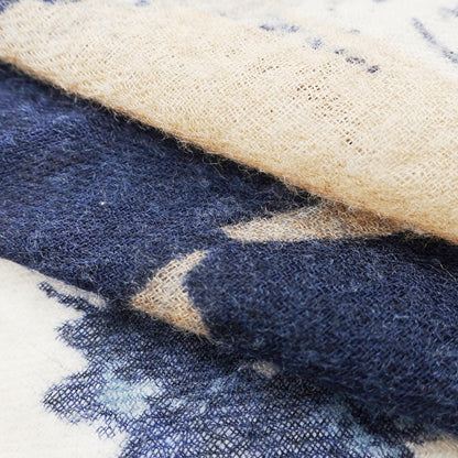[Used] Wood &amp;amp; Turner WOOD&amp;amp;TURNER stole
 Dark navy x beige [A/W] [Condition rank B] ​​[Men&