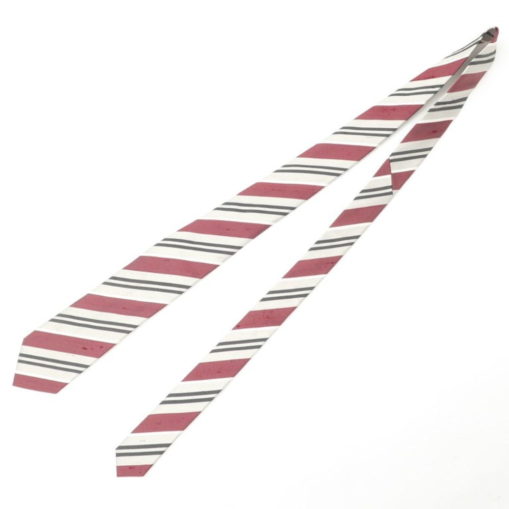 【中古】ニッキー nicky ユナイテッドアローズ別注 ストライプ柄ネクタイ
 ボルドーxライトグレー【RED】【S/S/A/W】【状態ランクA】【メンズ】
【769069】 BPD