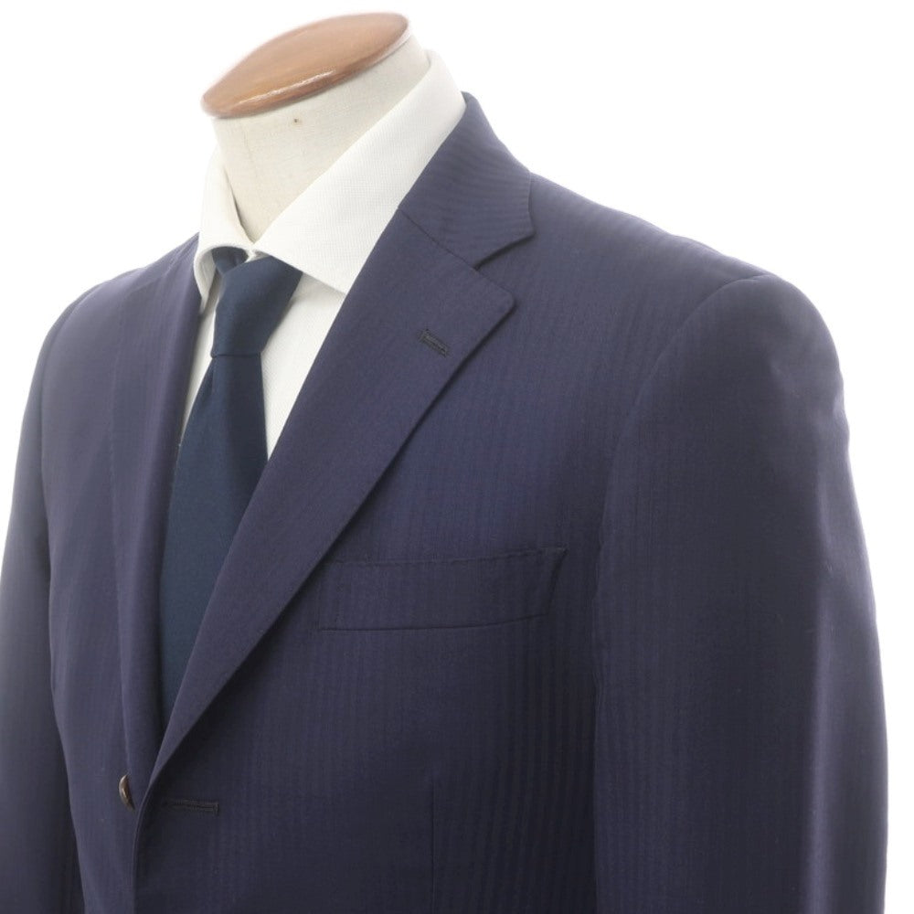 中古】アザブテーラー azabu tailor 3つボタンスーツ ネイビー【サイズ