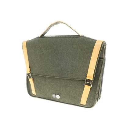 [Used] ABICI Felt Wool Briefcase Green [W44xH32.5xD4.5] [GRN] [S/S/A/W] [Condition Rank C] [Men&