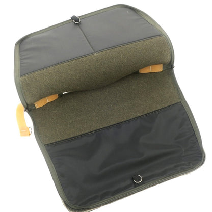 [Used] ABICI Felt Wool Briefcase Green [W44xH32.5xD4.5] [GRN] [S/S/A/W] [Condition Rank C] [Men&