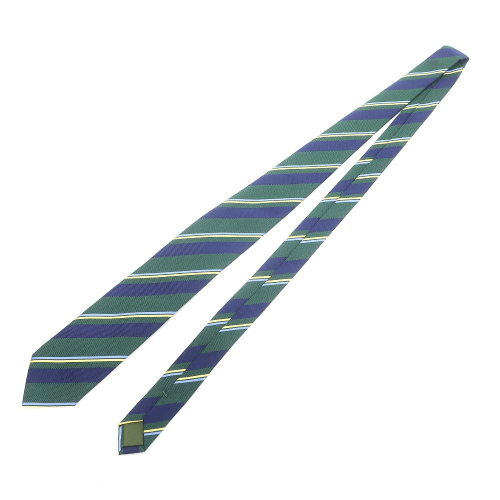 [New] Stefano Bigi Striped Tie
 
Green x Navy [GRN] [S/S/A/W] [Condition Rank N] [Men&