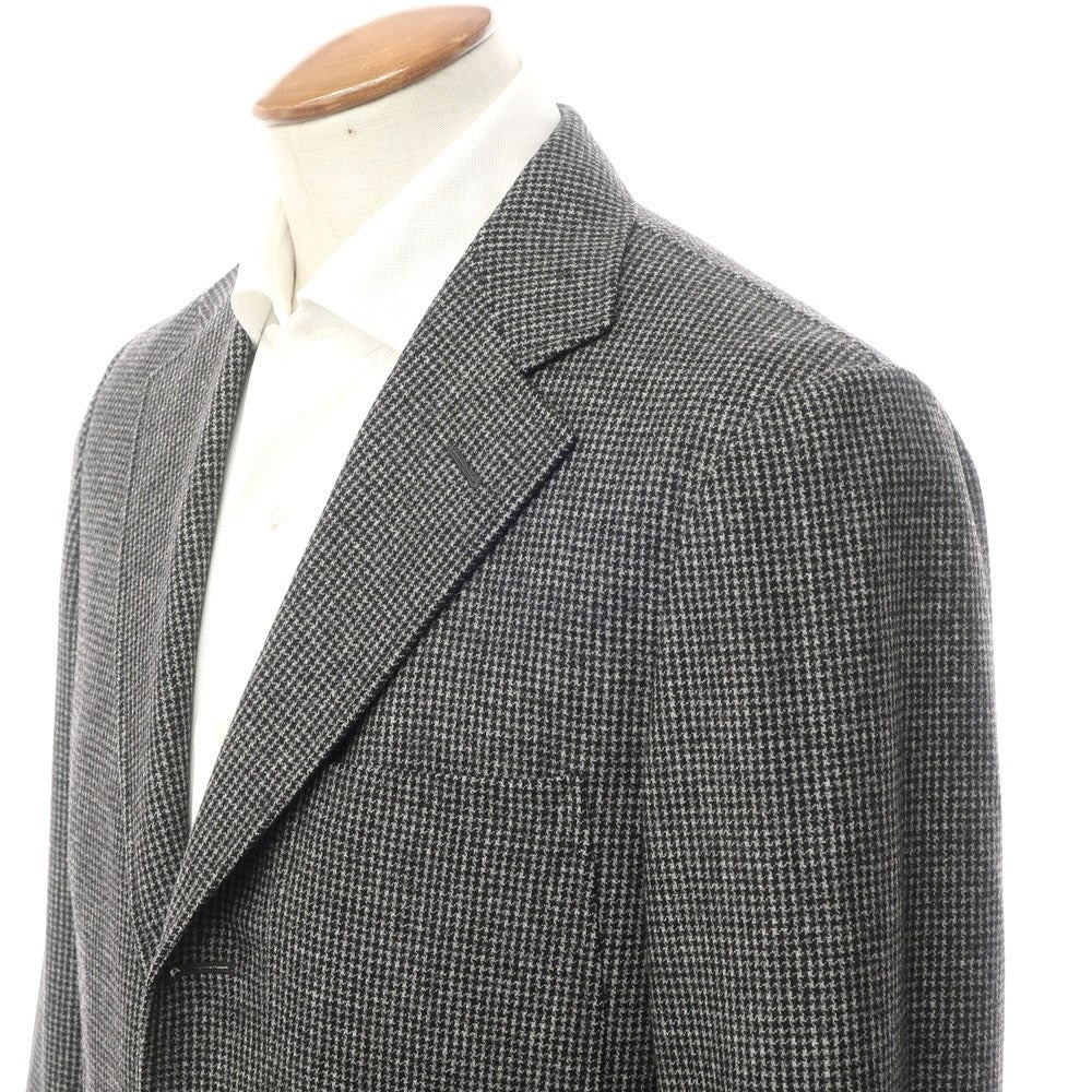 [Used] Valditaro wool houndstooth pattern tailored jacket, gray x black [size 46] [GRY] [A/W] [Condition rank B] ​​[Men&