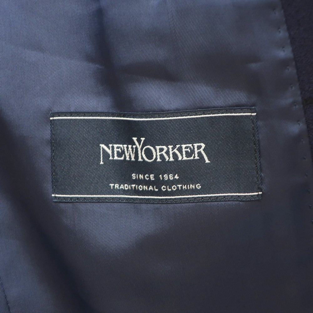 [Used] NEWYORKER Wool Check Tailored Jacket Navy x Black [Size S] [NVY] [A/W] [Condition Rank B] ​​[Men&