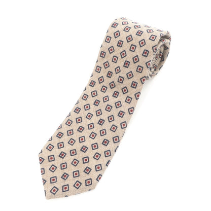 [Used] New Yorker NEWYORKER 3-fold wool tie beige [BEI] [A/W] [Condition rank B] ​​[Men&