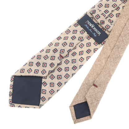 [Used] New Yorker NEWYORKER 3-fold wool tie beige [BEI] [A/W] [Condition rank B] ​​[Men&