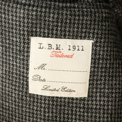 [Used] LBM1911 Cotton wool jersey houndstooth pattern jacket gray x black [Size 44] [GRY] [A/W] [Condition rank C] [Men&