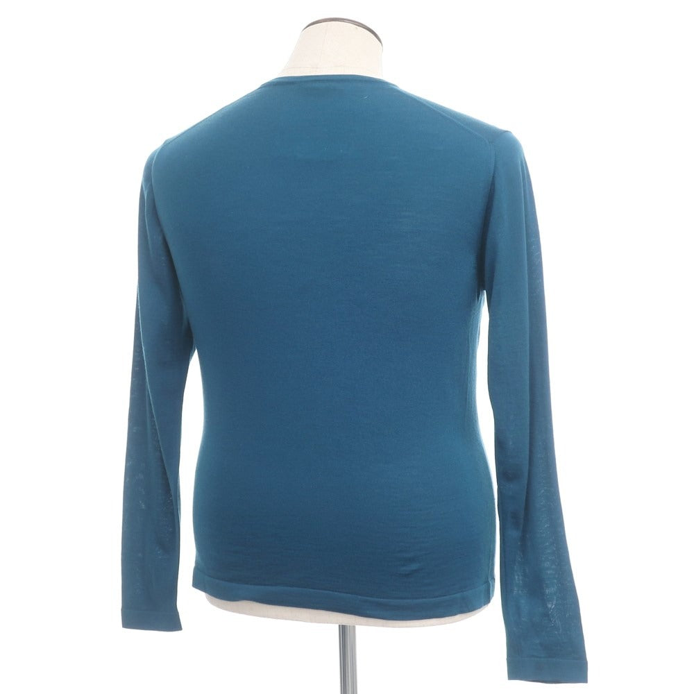 [Used] ZANONE Wool High Gauge V-neck Knit Blue Green [Size 50] [BLU] [A/W] [Condition Rank B] ​​[Men&