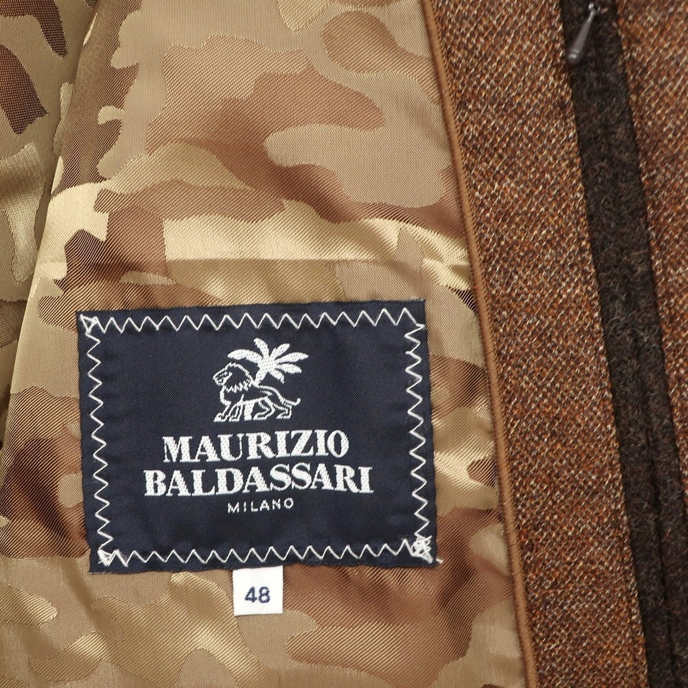 [Used] Maurizio Baldassari MAURIZIO BALDASSARI Wool Cotton Jacket Brown [Size 48] [BRW] [A/W] [Condition Rank A] [Men&
