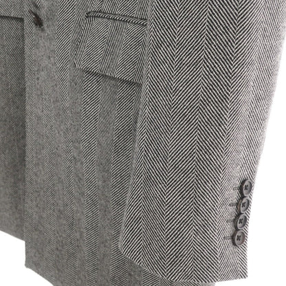 [Used] ESTNATION Herringbone Wool Chesterfield Coat Black x White [Size 50] [GRY] [A/W] [Condition Rank B] ​​[Men&