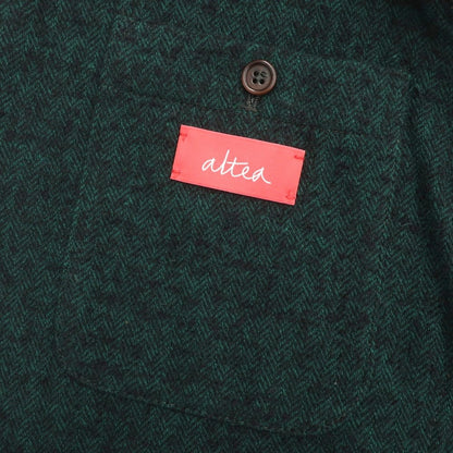 [Used] Altea wool nylon herringbone casual jacket green x black [Size L] [GRN] [A/W] [Condition rank B] ​​[Men&